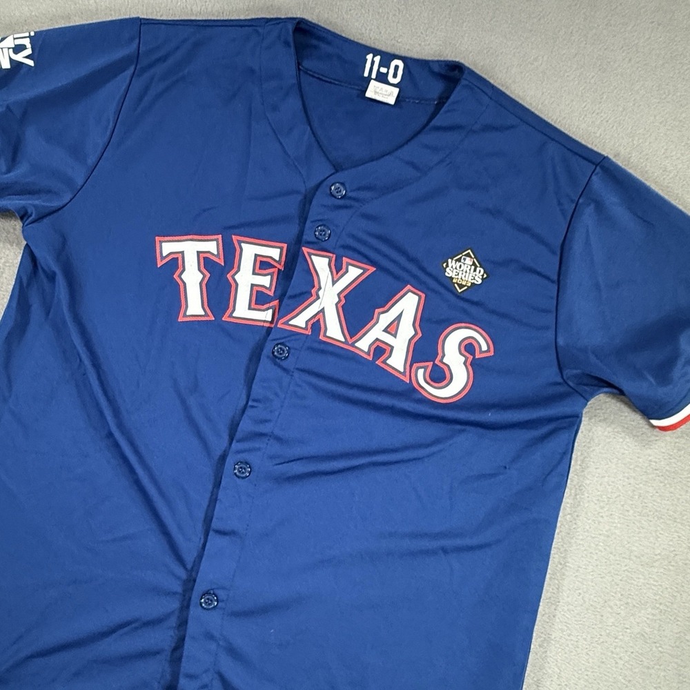 Texas Rangers Postseason Jersey #2 MARCUS SEMIEN Blue Adult XL World Series 2023